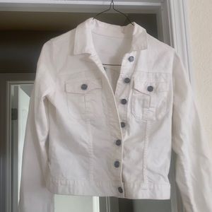 Kut from the kloth white jean jacket